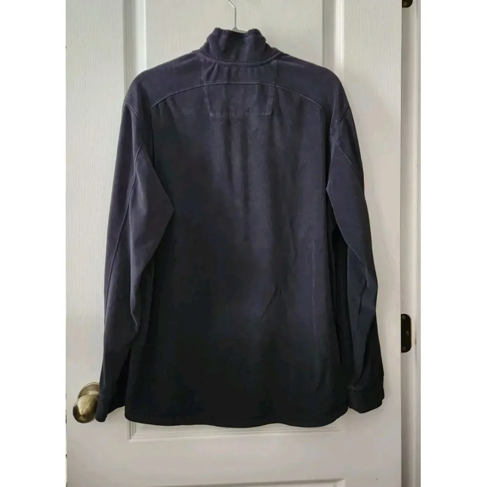 Tommy Bahama Sweater Mens  1/4 Quarter Zip Sweatshirt Pullover Black Size‎ M